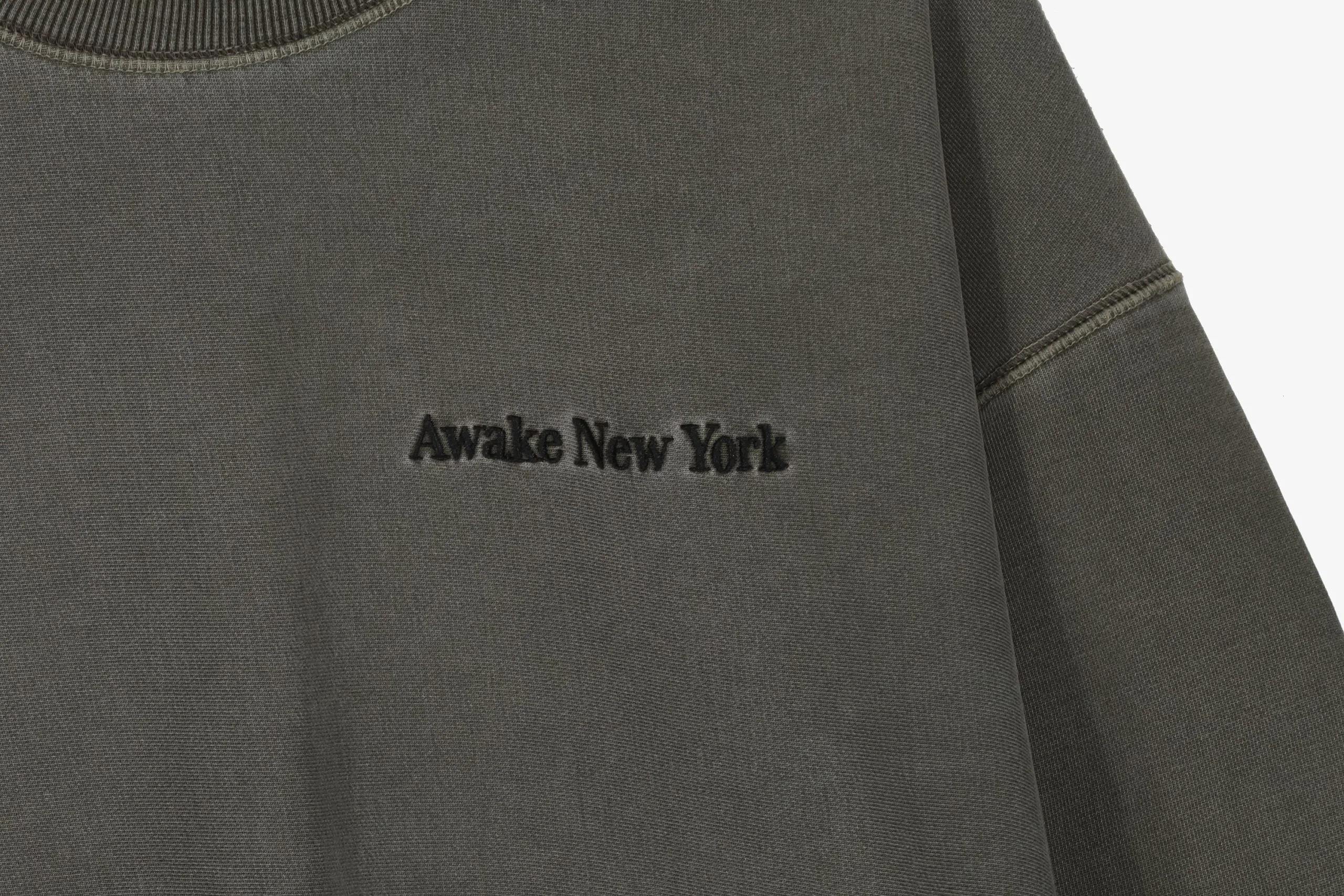 Awake Pigment Dyed Embroidered Crewneck Sweatshirt 2 Awake Pigment Dyed Embroidered Crewneck Sweatshirt - Image 2