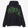 Awake Script Oversized Embroidered Hoodie
