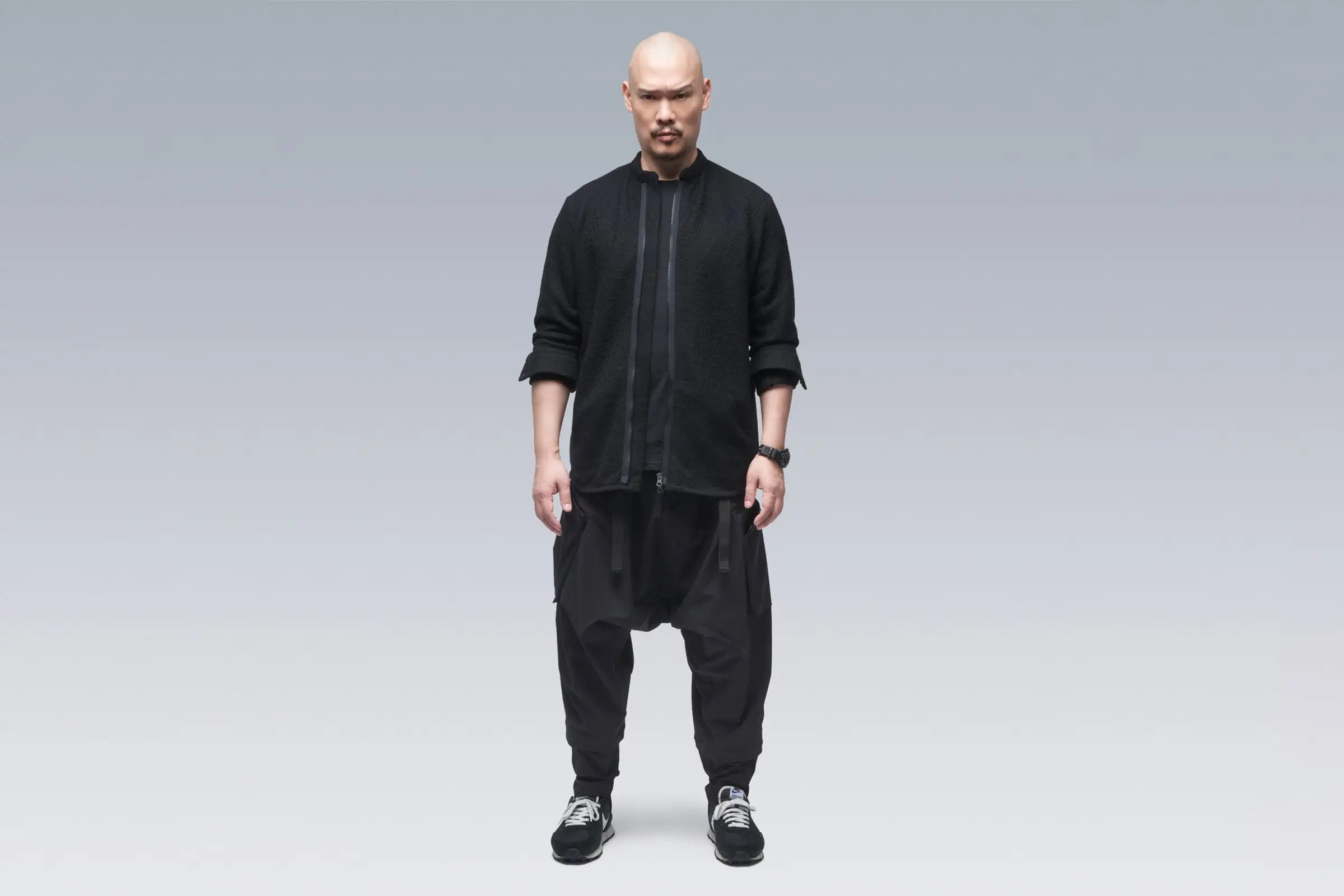 Hanon Acronym LA8-AK Cashllama Long Sleeve Zip Shirt Jacket 9 Hanon Acronym LA8-AK Cashllama Long Sleeve Zip Shirt Jacket - Image 9