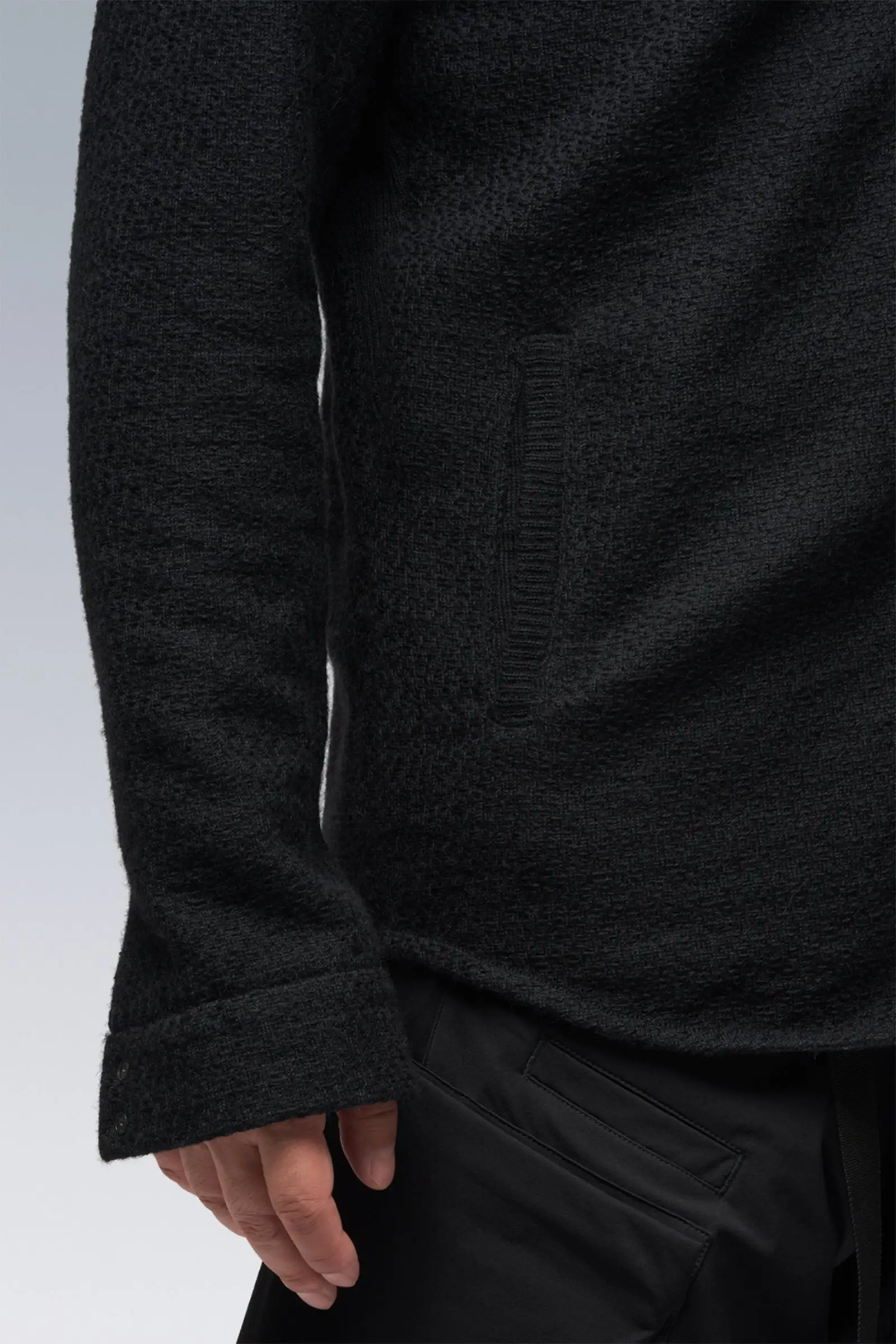 Hanon Acronym LA8-AK Cashllama Long Sleeve Zip Shirt Jacket 6 Hanon Acronym LA8-AK Cashllama Long Sleeve Zip Shirt Jacket - Image 6