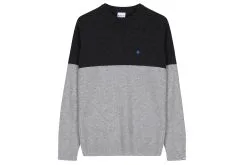 Hanon Blocked Wool Knit "Grey Melange"