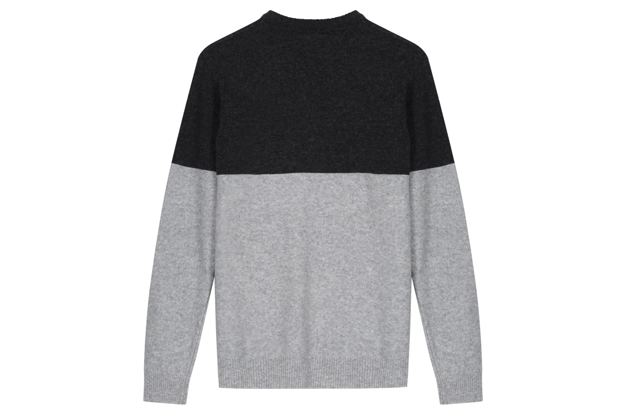 Hanon Blocked Wool Knit "Grey Melange" 4 Hanon Blocked Wool Knit "Grey Melange" - Image 4
