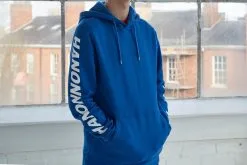 Hanon Sleeve Printed Hooded Sweatshirt "Royal Blue" -Outlet Apparel Store HANSS00108RL P10 5173eada bc2a 48cc 9da3 558919a465a4